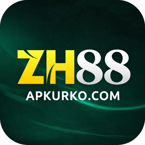 ZH88 game official logo image with dark green background