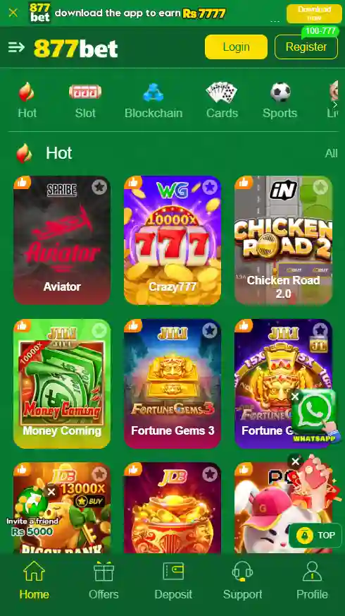 877bet game official screenshot image.