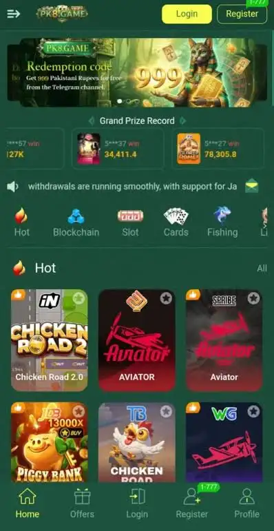 PK8 Game is a real earning game in Pakistan 2026, and this is an official game image.