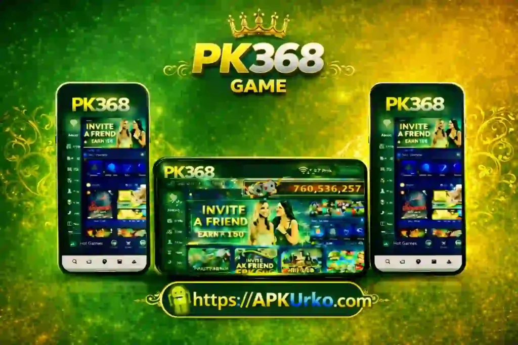 PK368 game official invites friends image. 