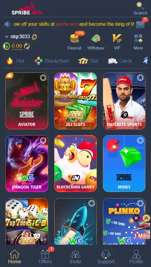 spribe win game official screenshot image 