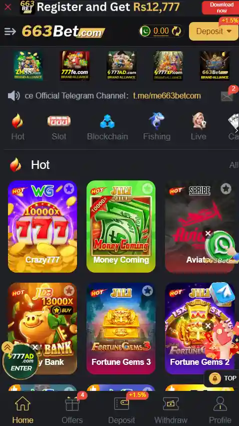 663bet game screenshot image.