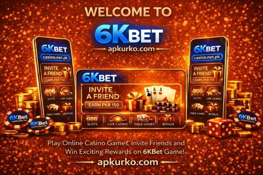 6Kbet game official welcome image. 