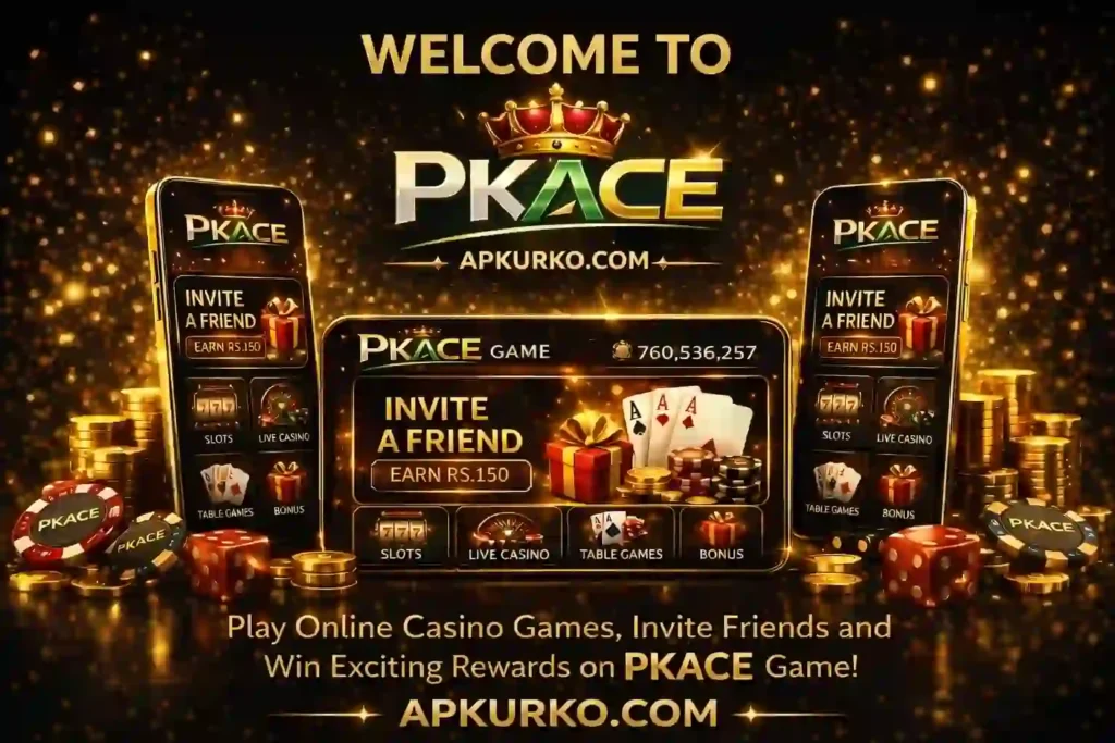 Pkace game official welcome image.
