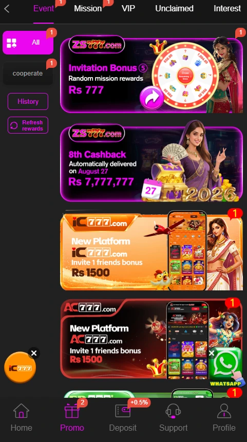 ZS777 Game features image.