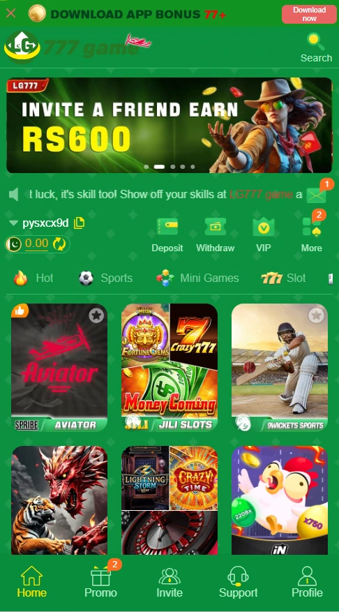 LG777 game screenshot image.
